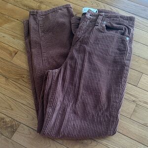 Gilded intent brown corduroy pants.